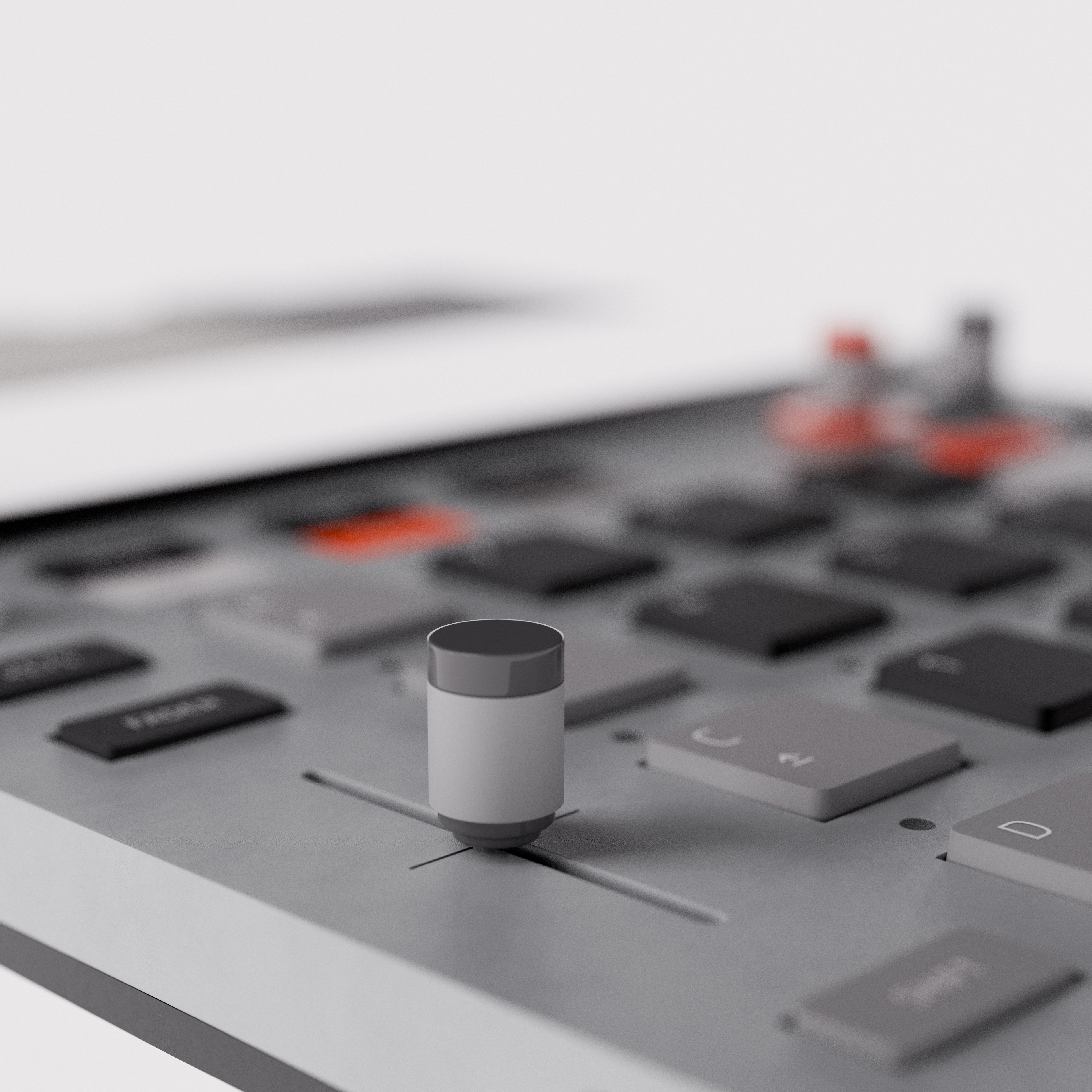 KO II sampler — angle view on white