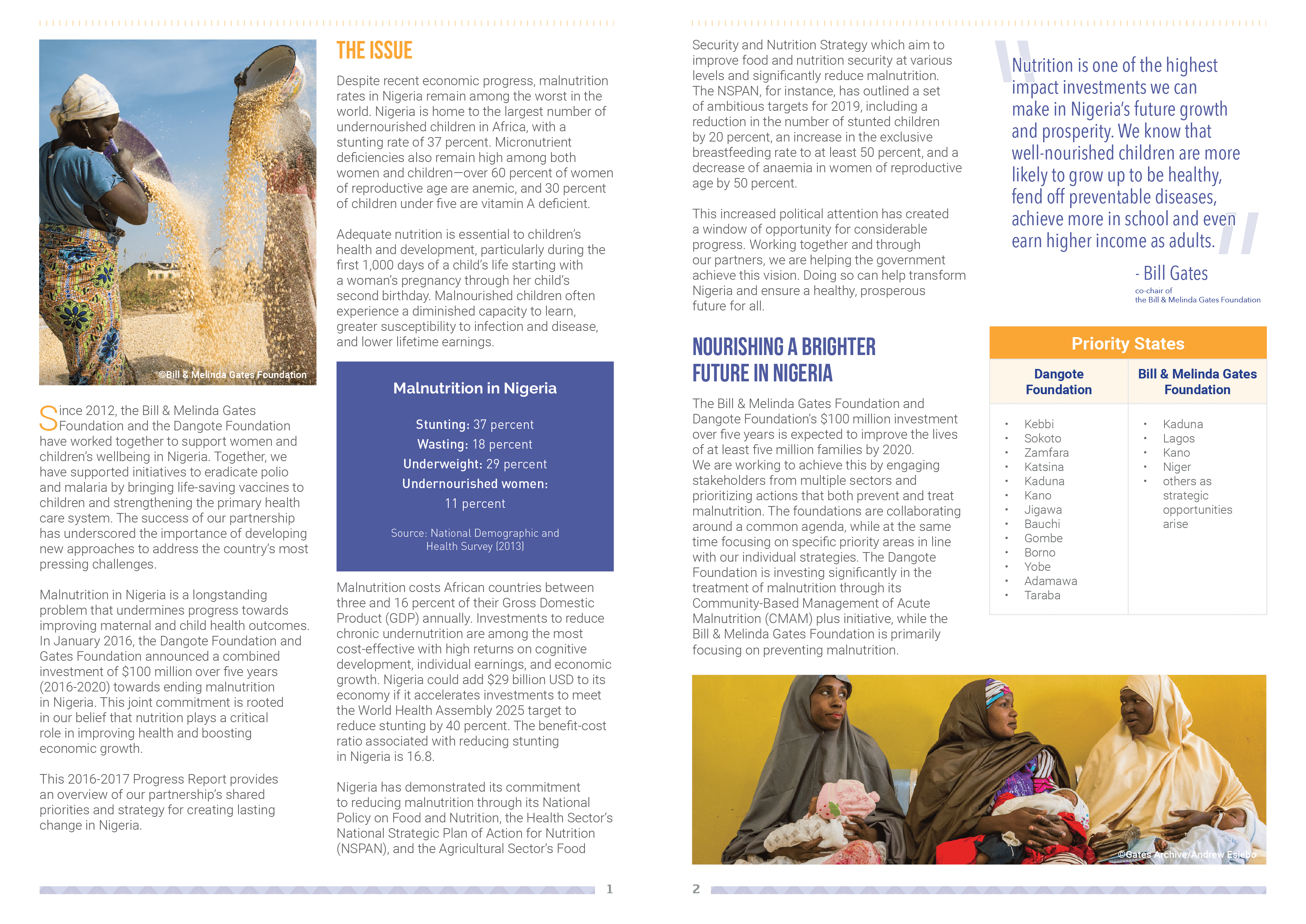 Dangote report interior spread