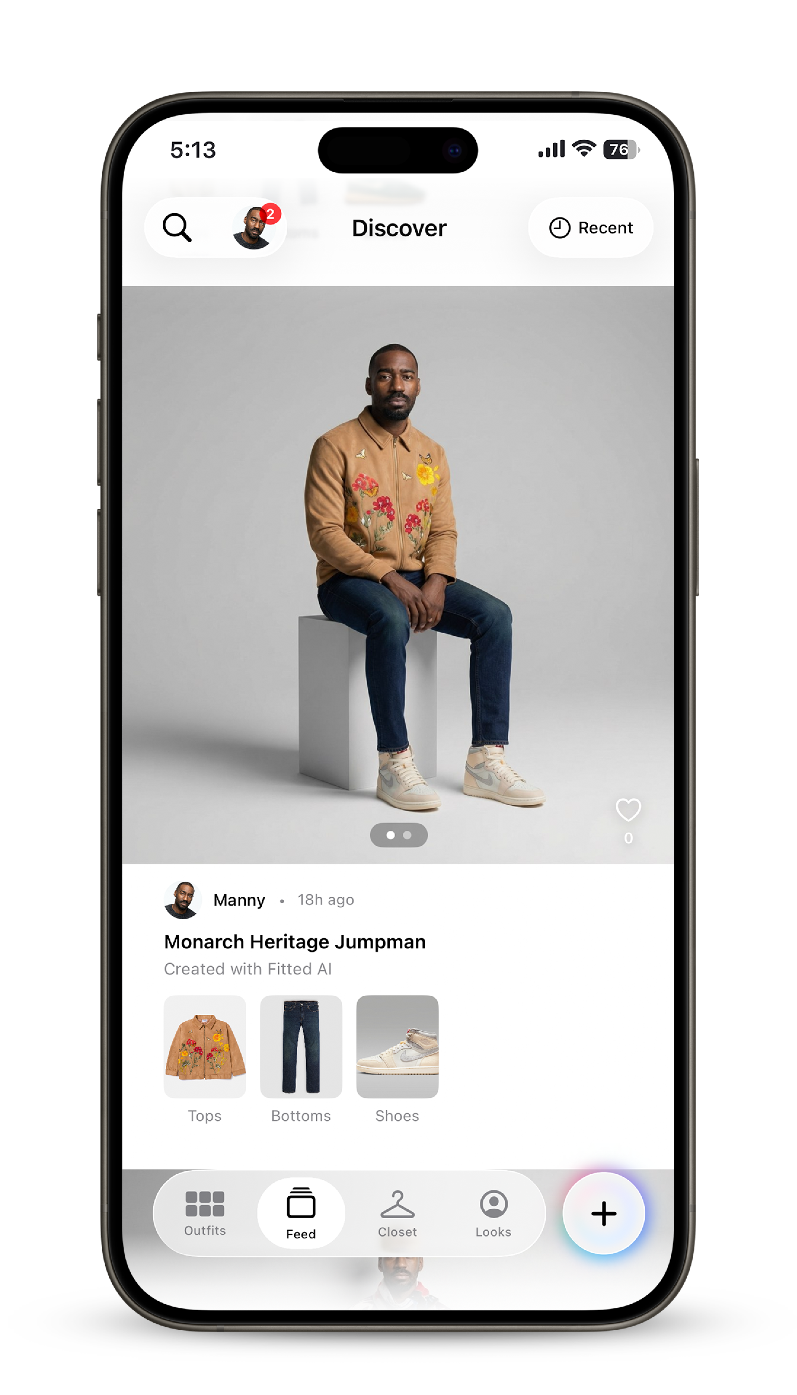 Fitted AI social discovery feed