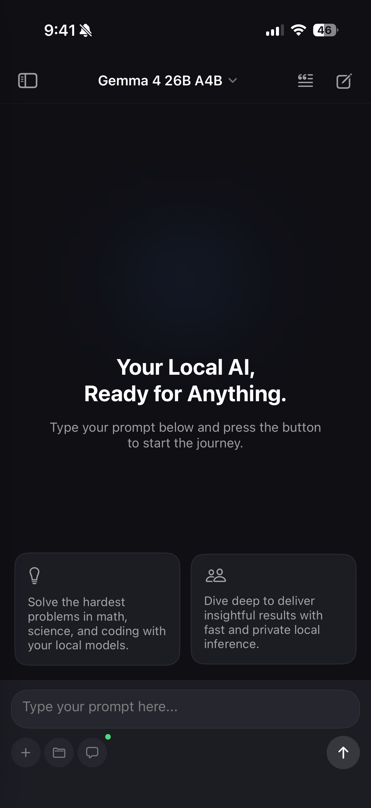 LM Pocket home screen