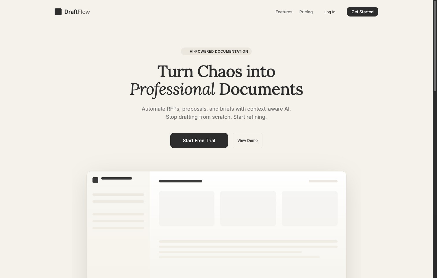 Printer AI landing page