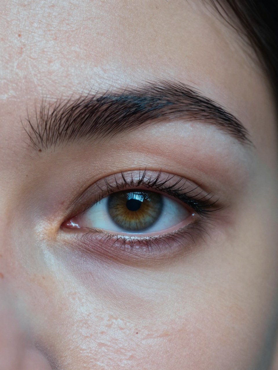 Z-Image Turbo generation: Subject: An extreme close-up, ultra-detailed editorial shot of a single human eye — no fac…